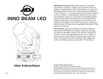 Inno Beam LED User Manual - ProSound and Stage Lighting