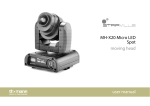 MH-X20 Micro LED Spot moving head user manual