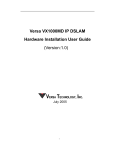 Versa VX1000MD IP DSLAM Hardware Installation User Guide
