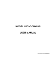 MODEL LPCI-COM485/8 USER MANUAL