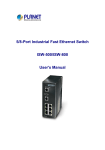 5/8-Port Industrial Fast Ethernet Switch ISW-500/ISW