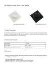 LC-007-001 od 101 User Manual LED DMX Controller