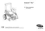 Invacare Fox User Manual