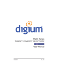 Digium TE200 Series User Manual