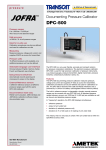 Ametek - Jofra DPC-500 Documenting Pressure Calibrator