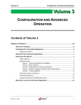 User Manual, Volume 3, Configuration and Advanced Operation
