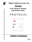 PD408 Manual 2003 - Digital Lighting Systems