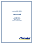 Results CRM 2010 User Manual - Results