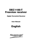 DEC1100-T Freeview receiver English