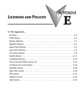 Appendix E - License Agreements