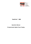 PeakTech® 1860 Operation Manual Programmable Digital Power