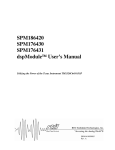 SPM186420 SPM176430 SPM176431 dspModule™ User`s Manual