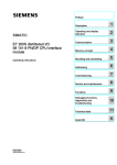 ET 200S distributed I/O IM 151-8 PN/DP CPU interface