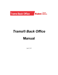 Trams Back Office manual