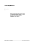 Company Information & Settings