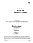 805A_Manual - Lake Shore Cryotronics, Inc.