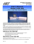 User`s Manual Model VSM-404 - AV-iQ