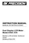 878A and 879 Dual Display LCR Meter
