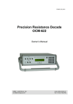 Precision Resistance Decade OCM-622