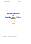 RKnot Builder-EN - Charles HAMEL