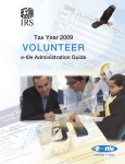 Pub 3189, Volunteer e-file Administrator Guide