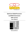 SpinCore RadioProcessor LabVIEW NMR Interface