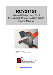 RCY21151 User`s manual - Föhrenbach Application Tooling nv.