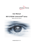 User Manual MV1-D1024E CameraLink Series