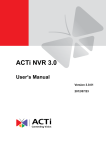 ACTi NVR 3.0 User - ACTi Corporation