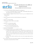Frequently Asked Questions about ERIC and Emissions Inventory