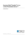 Running TIBCO Spotfire 2.2 on a Citrix Presentation Server™