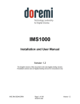 IMS1000 User Manuals