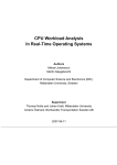 CPU Workload Analysis In Real-Time Operating Systems