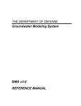 Groundwater Modeling System GMS v3.0 REFERENCE