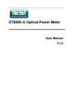 ST800K-U Optical Power Meter