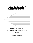 User`s Manual RAPID ACCOUNT MANAGEMENT SYSTEM (Host)