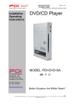 DVD/CD Player - PDi Communication Systems