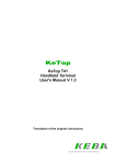 KeTop T41 Handheld Terminal User`s Manual V 1.3