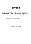 Manual fusionadora fibra optica DIT330