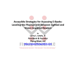 Accessible Strategies for Accessing E