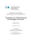 Development of a PAPI Backend for the Sun Niagara 2 Processor