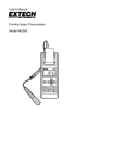 User`s Manual Printing Hygro-Thermometer Model 445365
