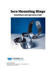 Isco Mounting Rings User Manual