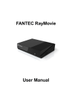 Manual FANTEC RayMovie Media Player