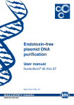 Endotoxin-free plasmid DNA purification User manual