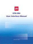 CFQ IDU+ODU User Manual