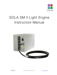 SOLA SM II Light Engine User Manual 06-01-2014