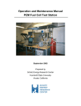 Operation and Maintenance Manual PEM Fuel Cell Test Station