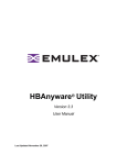 HBAnyware® Utility