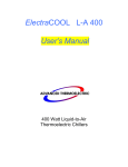 LA400 User`s Manual - Advanced Thermoelectric